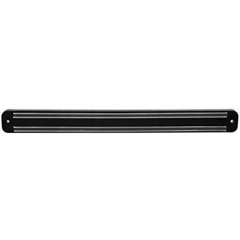 Nirosta Barra Magnética Cuchillos, Barra Imantada Para Cuchillos de Cocina con Soporte, Polipropileno, Magnético, Color negro/plateado black/silver, 33x3,5Cm, 1 ud.