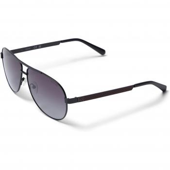 Guess Men's Aviator Sunglasses GF5096-6202B Matte Black with Smoke Grey Gradient