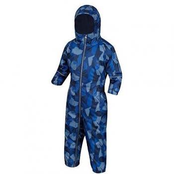 Regatta ' Printed Splat' Waterproof Insulated Suit Pantalones, Infantil, Camuflaje Marino, 6-12 Meses