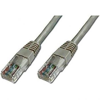 DIGITUS Patch Cable - UTP - CAT5E 3.0m 3m Gris Cable de Red