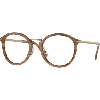 Persol PO3309V VICO Asian Fit 960 Men's Eyeglasses Brown Size 49