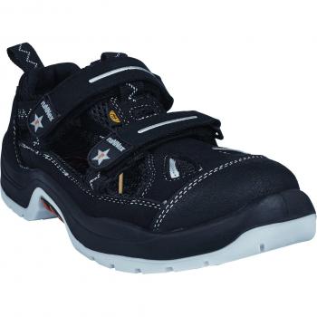 Runnex 5106 - Zapatos de trabajo de verano de la sandalia de seguridad s1 esd teamstar arbeitssandale, 43, negro,