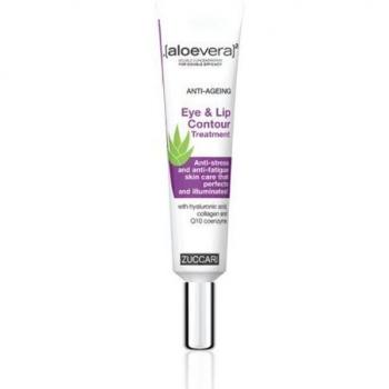 ZUCCARI [Aloe Vera] ² - Anti-envejecimiento de los ojos y contorno de los labios crema, 1er Pack