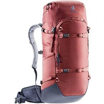 Mochila Deuter Rise 34+ Unisex para Senderismo y Raquetas de Nieve - Color Redwood/Inkwell