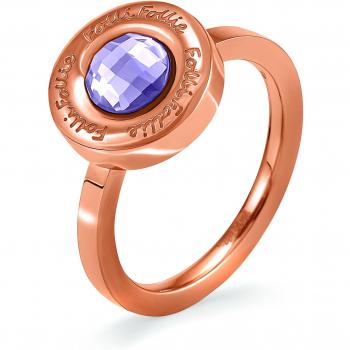 Anillo de mujer Folli Follie de acero inoxidable multicolor talla 10 (referencia: 3R15T002RX) - Elegante Diseño