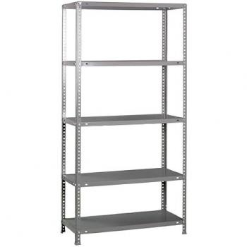 Estantería Advantage Superplus 5/400 Gris, 2000x1100x400 mm, 5 baldas metálicas, capacidad de carga de 75 kg por punto de flexión