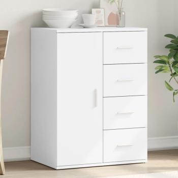 Aparador blanco de madera multicapa 59x39x80 cm