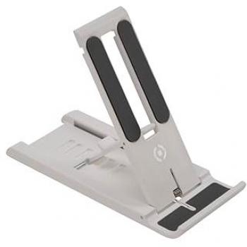 Soporte para móviles Celly SWCOLORDESKWH Blanco, compatible con dispositivos de hasta 7 pulgadas, diseño slim y moderno, ideal para escritorio