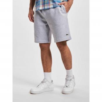 Pantalón corto deportivo regular fit para hombre en color gris de felpa cepillada Lacoste