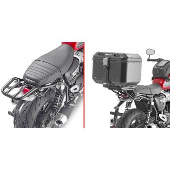 Adaptador GIVI para maletero superior MONOKEY® compatible con Triumph Speed Twin 1200 (2019-2020), sin placa incluida