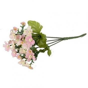 1x artificial Sakura de la flor artificial para la decoración del hogar sin jarrón y cesta, 1Bunch de la flor, color de rosa