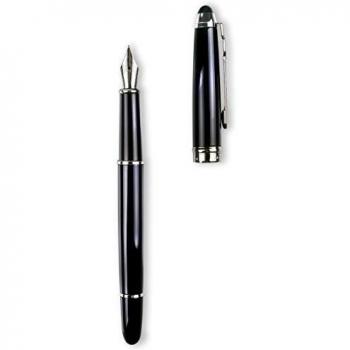 Pierre Cardin - Fountain Pen Triomphe Black - Medium Nib Point with Gift Box