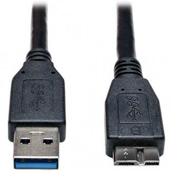 Cable USB 3.0 SuperSpeed A a Micro-B M/M Negro 1,83 m
