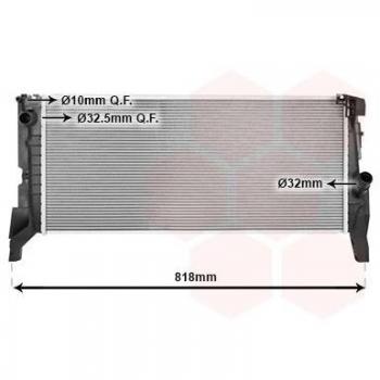 Radiador de refrigeración del motor VAN WEZEL 06012722 para BMW y MINI