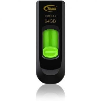 Unidad flash USB Team Group Pen C145 64 GB USB tipo A 3.2 Gen 1 (3.1 Gen 1) Negro, Verde