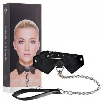 SHOTS Ouch Exclusive Collar & Leash - Black