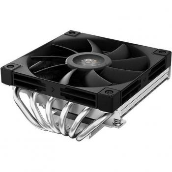 DeepCool AN600 Low Profile CPU Cooler with 120mm PWM Fan, Top Flow Design, Aluminum Heatsink, Black and White