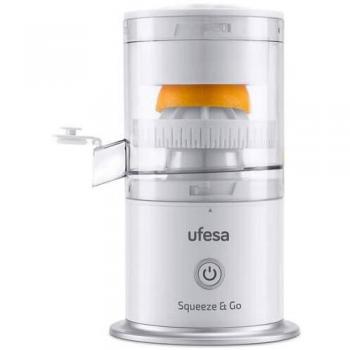 Exprimidor Ufesa Squeeze&Go, Inalámbrico Recargable USB, 45W, 30 Usos por Carga, Color Blanco