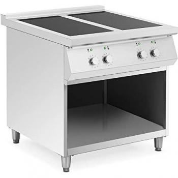 Cocina de inducción Royal Catering 17000 W 4 zonas 260 °C espacio de almacenamiento