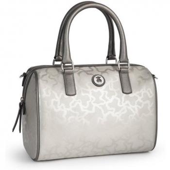 Tous Kaos Shiny, Bolso Bolera para Mujer, Plateado