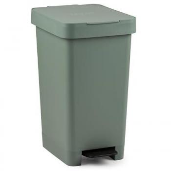 Cubo de Pedal Smart 25L Tatay, Capacidad 25 Litros, Pedal Retráctil, Material Polipropileno Libre de BPA, Incluye Bolsa de Basura de 30L, Color Verde Sage, Med