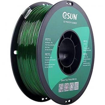eSUN Filamento PETG 1.75mm, Impresora 3D Filamento PETG, Precisión Dimensional +/- 0.05mm, 1KG