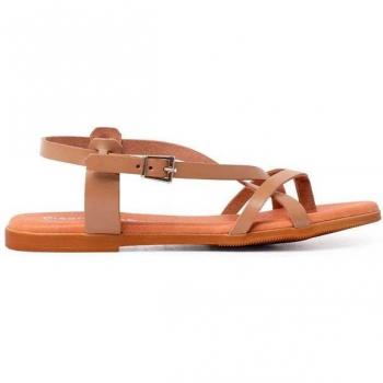 Sandalias abiertas de niña de piel con hebilla