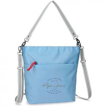 Pepe Jeans Yoga Bolso Shopper Azul 29x34x12,5 cms Poliéster