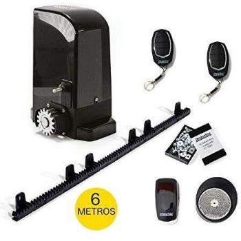 Kit completo Motor corredera profesional para automatizar puertas y cancelas correderas de hasta 500 kg de peso, con accesorios de calidad profesional y manual en español.
