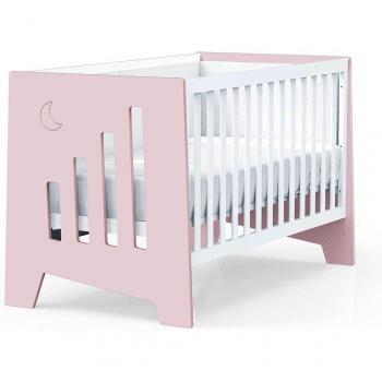 Cuna de colecho 6 en 1 Alondra Omni XL (70x140 cm) convertible en escritorio, sofá y cama, color rosa