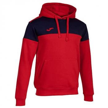 Sudadera con capucha Joma Crew V para hombre y niño en color rojo marino