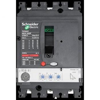Schneider Electric LV431770 NSX250F Micrologic 2.2 Interruptor Automático Compact, 250A, 3 Polos 3R, 161mm x 105mm x 86mm
