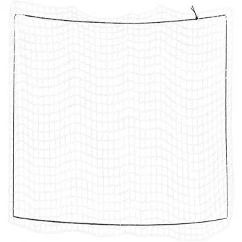Red de remolque 3x3 m con cuerda elástica PP blanca