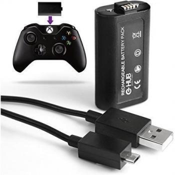 G-HUB® - X-BOX ONE KIT DE RECARGA - Reemplazo de la batería recargable y corriente USB / cable de carga incluido - Diseñado específicamente para su uso con el controlador de pad un juego Microsoft XBox One
