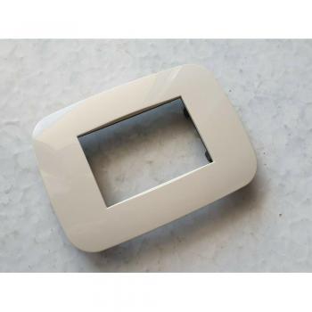 Placa Compatibles Axolute Bticino Coloradas 4 Foros Marfil