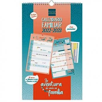 Finocam - Calendario de Pared 2022 2023 Familiar Aventura Basic 16 meses Mes Vista Septiembre 2022