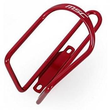 MSC Bikes ZLSHJ004R - Portabidón de Ciclismo, Color Rojo anodizado