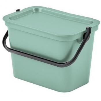 Papelera MODA con Asa 5L - Salvia/Grafito