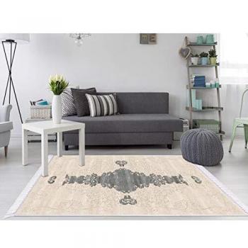 Homemania HALI-22928 - Alfombra Estampada Stain 1, Moderna, Multicolor de Tela, 80 x 120 x 0,1 cm