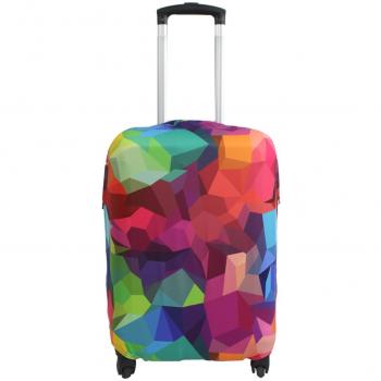 Funda protectora de spandex Luckiplus para maleta de viaje, tamaño 45,72-81,28 cm Multicolor Geometry S
