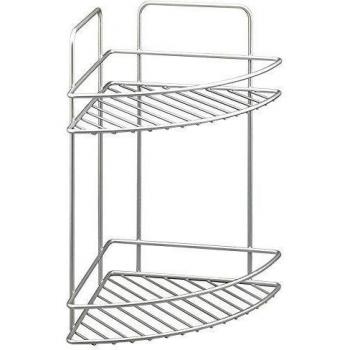 Metaltex Reflex-Rinconera, 2 Pisos, 35 x 23 x 23 cm, Gris