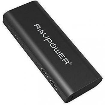 Bateria Externa RAVPower Powerbank 13400mAh Dual Salidas Cargador Portátil con Universal Para iPhone 7 , Samsung, iPad, Smartphone Tablet -Negro