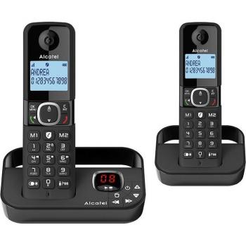 Teléfono Fijo Inalámbrico Alcatel F860 Voice Duo con Contestador y Bloqueo de Llamadas Indeseadas