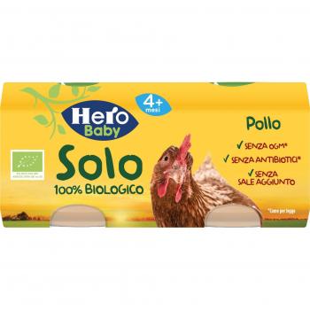 Hero Solo Papilla Pollo Bio 2x80g