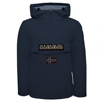 Napapijri Rainforest Waterproof Winter Anorak Jacket for Men, Blue, Size L