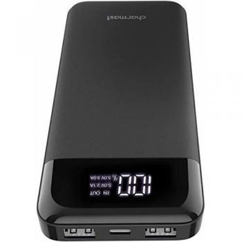 Powerbank 10400mAh Batería Externa USB C Power Bank LED Display con 2 Entradas 3 Salidas Micro USB Tipo C para iPhone XS/X / 8/7/6, iPad, Samsung, Nintendo Switch, Tableta, más Smarphone