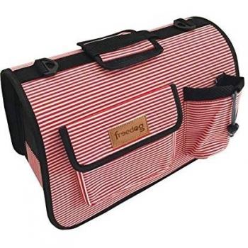 Freedog FD1000441 - Transportin, para Perro y Gato, Color Rojo