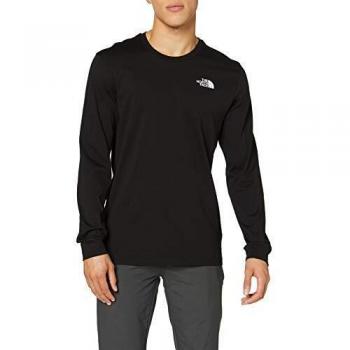 Camiseta The North Face Simple Dome Manga Larga para Hombre - Color Negro - Talla S