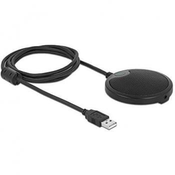 Micrófono USB a condensador omnidireccional para conferencias, 360 grados, Plug & Play, modelo 20672