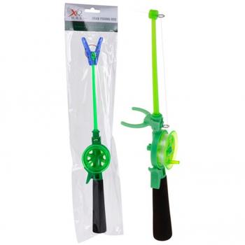 Caña de pescar infantil de 36 cm en color verde en blister
